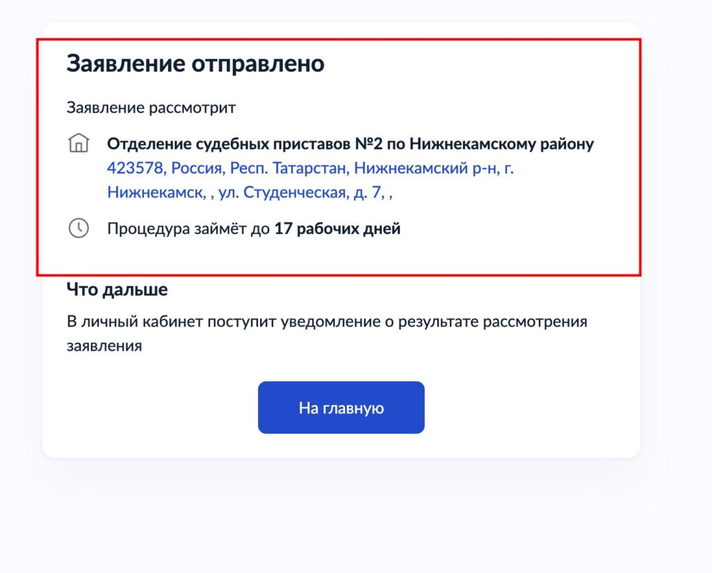 Как подать ходатайство приставу через Госуслуги после банкротства